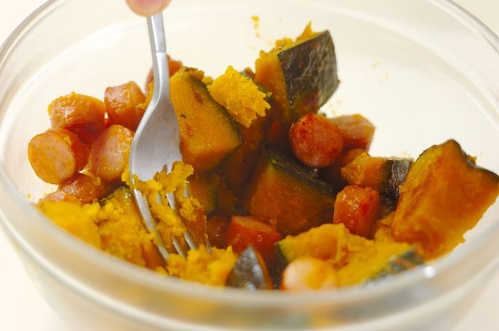 カボチャのクミンサラダの作り方2