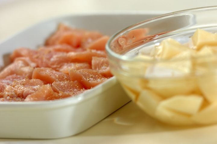 クリームシチューの下準備1