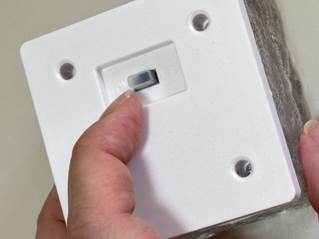 ソーラーライト（アイスブロック、WH） スイッチ