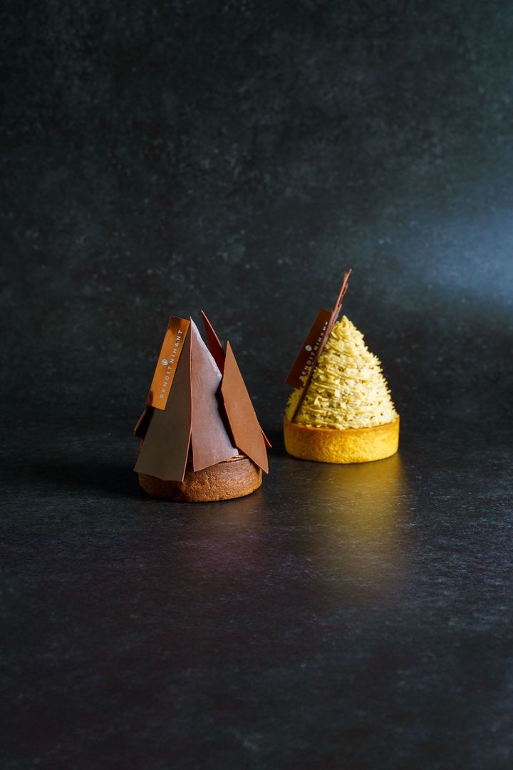 西武池袋店限定モンブラン「ペルー産カカオのモンブラン」¥1,280「熊本県産栗のモンブラン」¥1,080