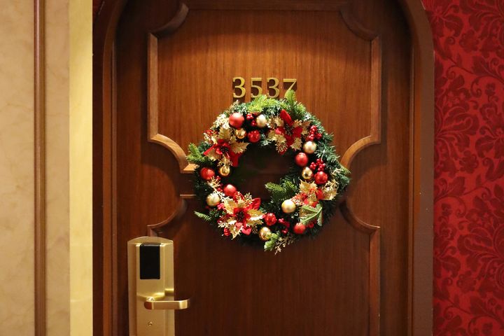 クリスマスルームステイ ウェルカムリース