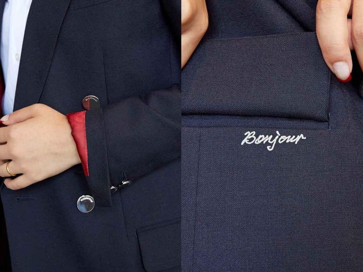 画像: 「MADISONBLUE（マディソンブルー）」コラボジャケットを合わせたマニッシュでエレガントなスタイリング