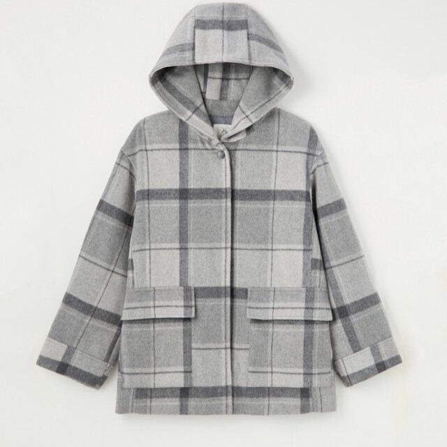 2025秋冬しまむらレディースチェックフードコート