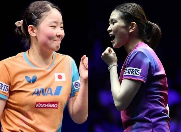 張本美和、橋本帆乃香（C）WTT