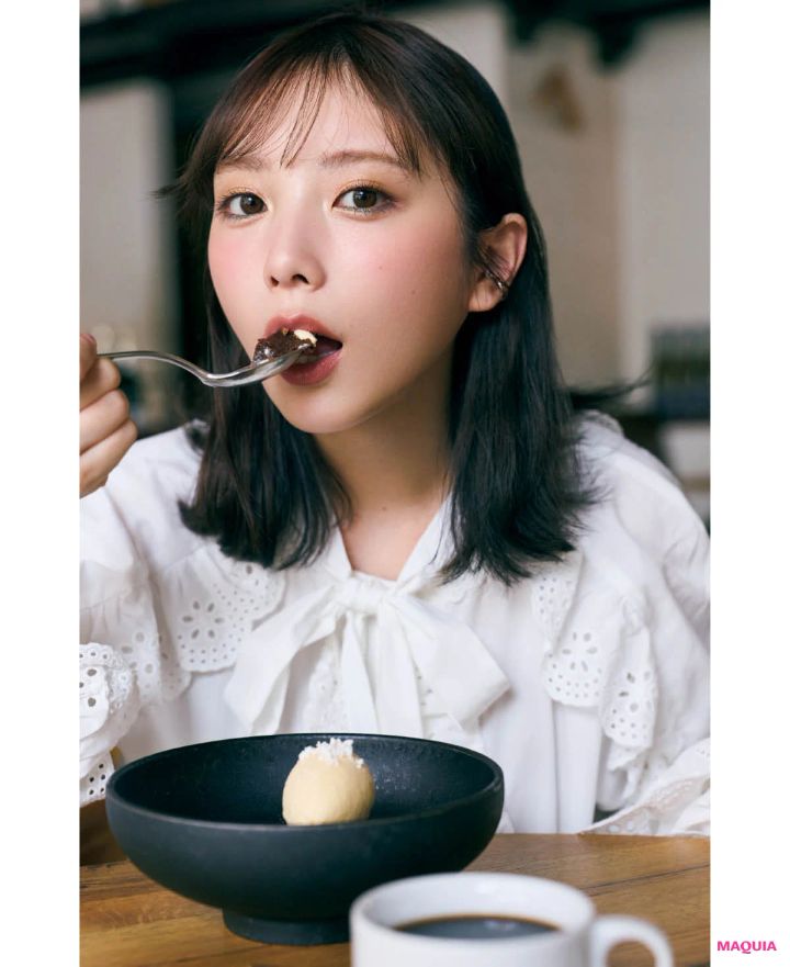 元乃木坂46 与田祐希 ホリデーコフレメイク 仕上がり 友人とゆったりランチ 