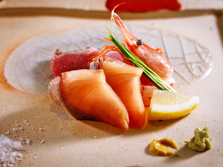 渋谷『うゆう』の「刺身３点盛り」