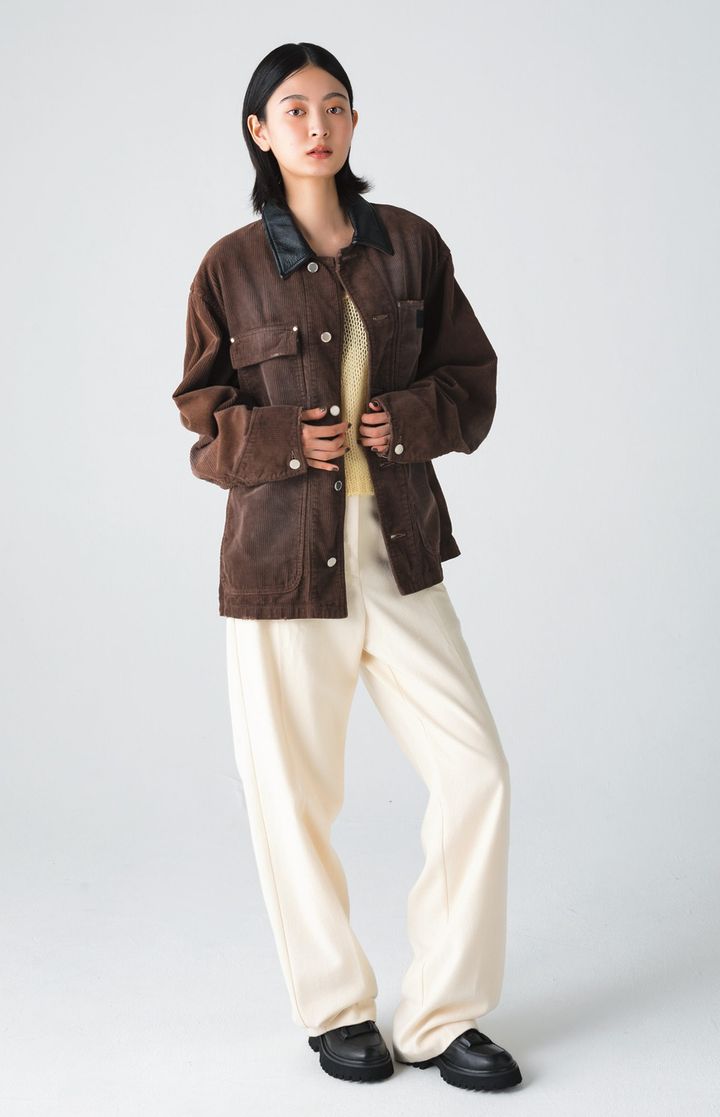 ソフトな肌触りのコーデュロイのジャケット