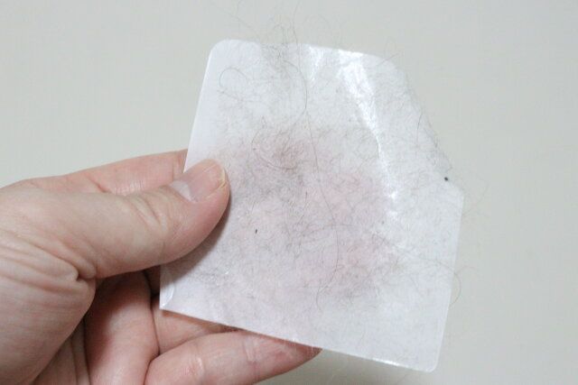 衣類用粘着クリーナー（60枚） 使用後