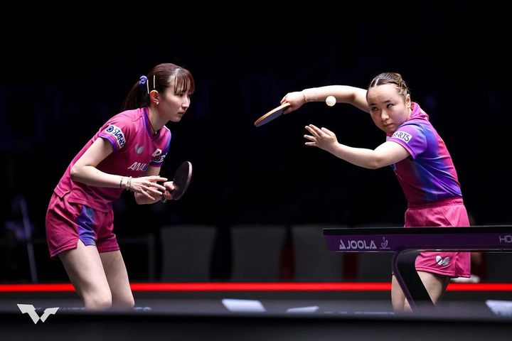 早田ひな、伊藤美誠（C）WTT