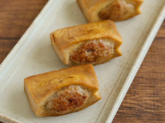 高野豆腐のはさみ焼き 完成