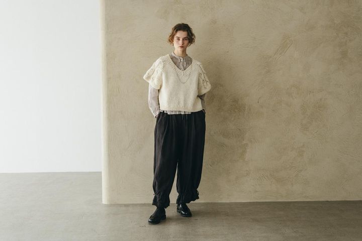 画像3: 【ネストローブ】ペルーラグランケーブルニットベスト¥28,600 store.nestrobe.com