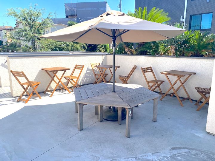 「Tokyo Veagan Bakes」テラス席