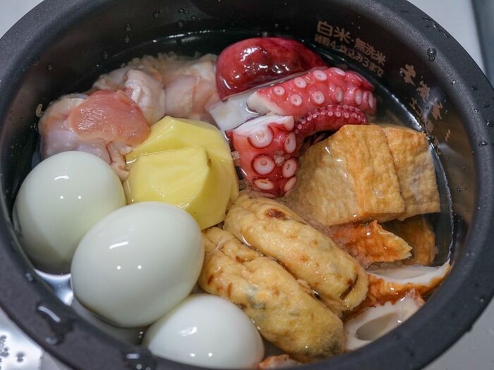 味しみ＆絶品「塩おでん」が炊飯器でできちゃった！ほったらかし調理でめちゃカンタン♪