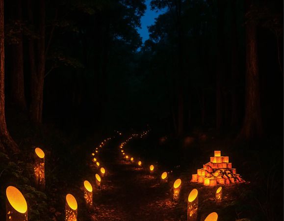 【熊本県和水町】竹あかりが夜の古墳を照らすライトアップイベント開催！古墳群を巡る探検ツアーも