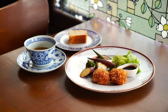 シークレットレストランK ジビエのメンチカツ ランチセット