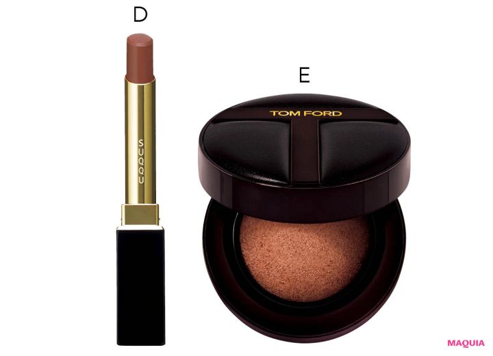 田中みな実 愛用品 マキア SUQQU ベルベット フィット リップスティック 02 トム フォード アーキテクチャー ソフト マット ブラーリング クッション ファンデーション