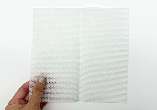 水で泡立つキッチンクロス（洗剤付、15枚） サイズ感