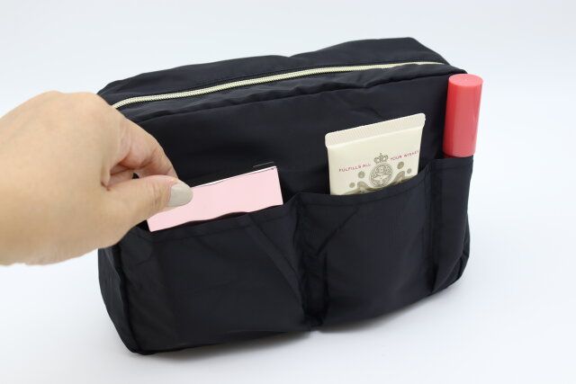 マチ付ポーチ 外ポケット