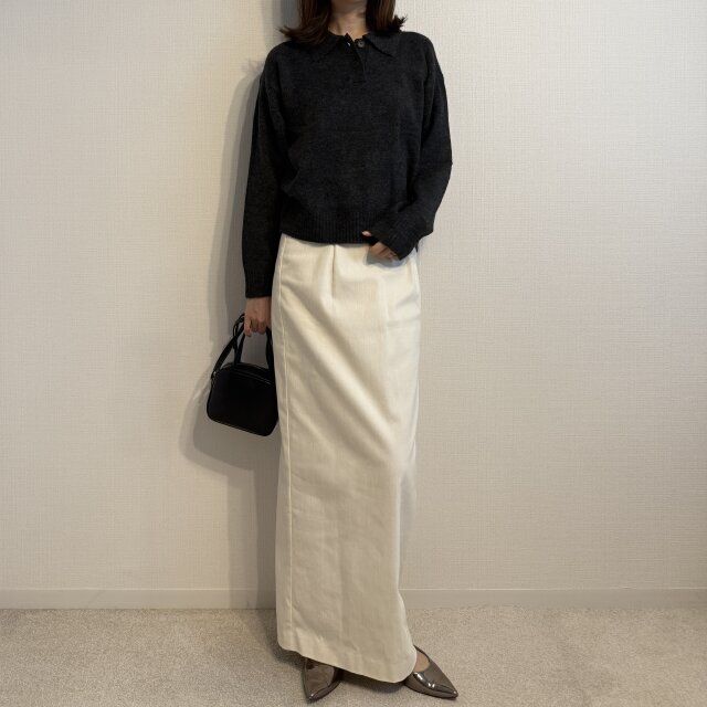 ほんのりフェミニンな着こなしも