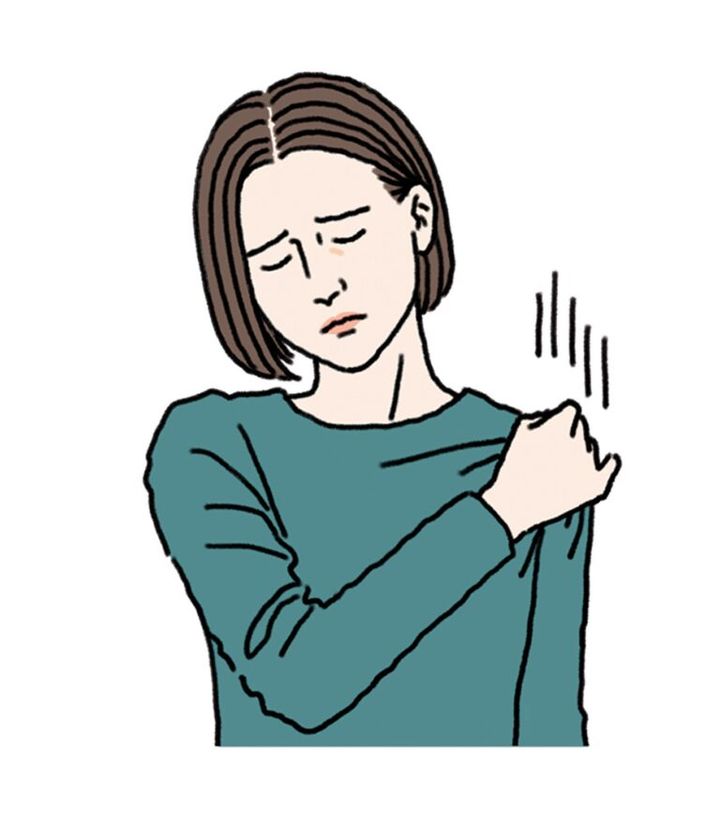 肩の痛みが激しいために肩関節の可動域制限が多くなり、肩や腕を上げること自体が困難になります。