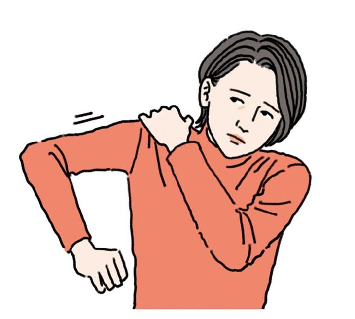腕を上げたり肩をまわしたりする際に、肩に痛みや違和感があります。