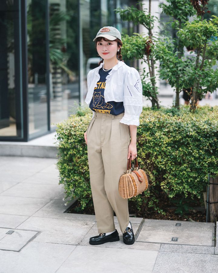 “レースアイテム”のレイヤードコーデ5選。上級者はMIXテクで甘さ加減を調整【TOKYO SNAP】