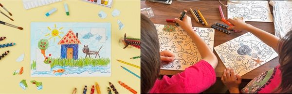 おえかきとパズルが一緒に楽しめる知育玩具「おえかきパズル」発売！ぬりえタイプも