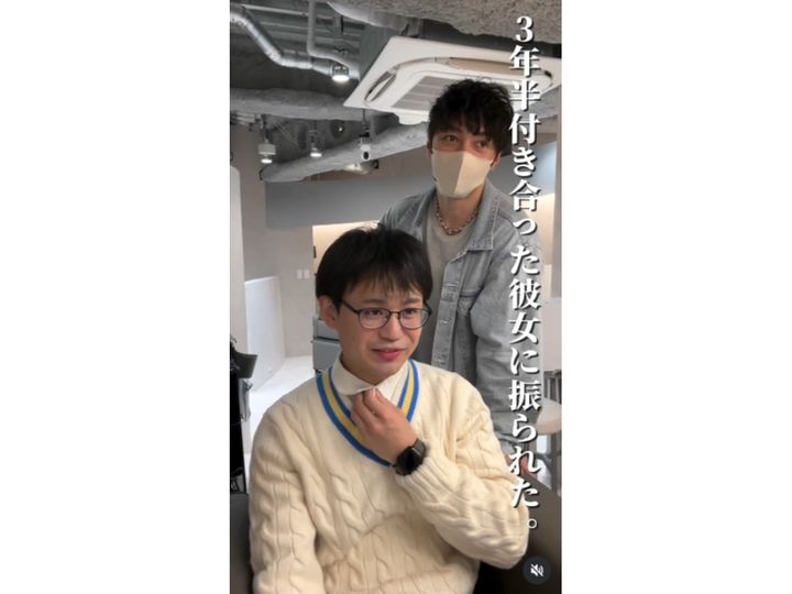 丁寧なカットで“まるで別人”に！？