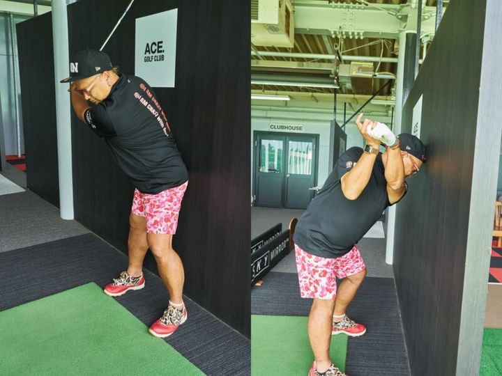 シャドースイングは“家のカベ”を使って練習しよう！すぐできるお手軽ドリル