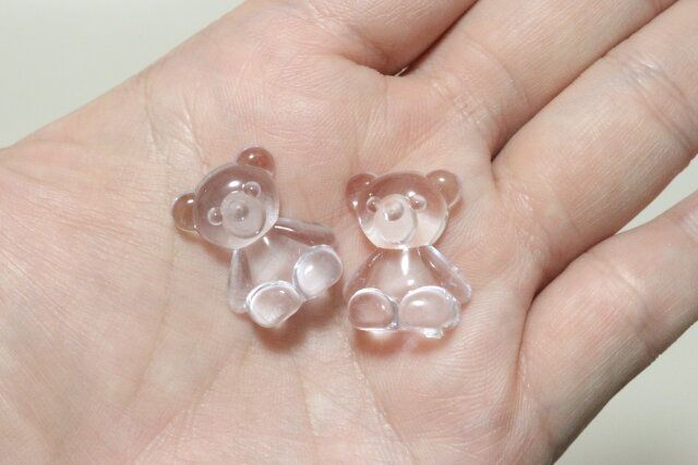 セリア 収納＆カラーチャート ディスプレイビーズ ベア