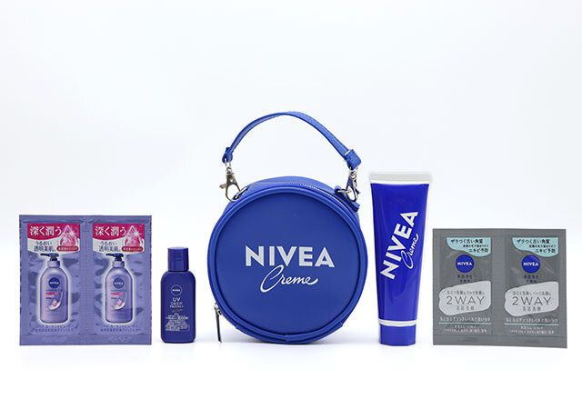 2025年10月6日発売 NIVEA［ニベア］「青缶」デザインポーチ フェイス＆ボディケア アイテムセット
