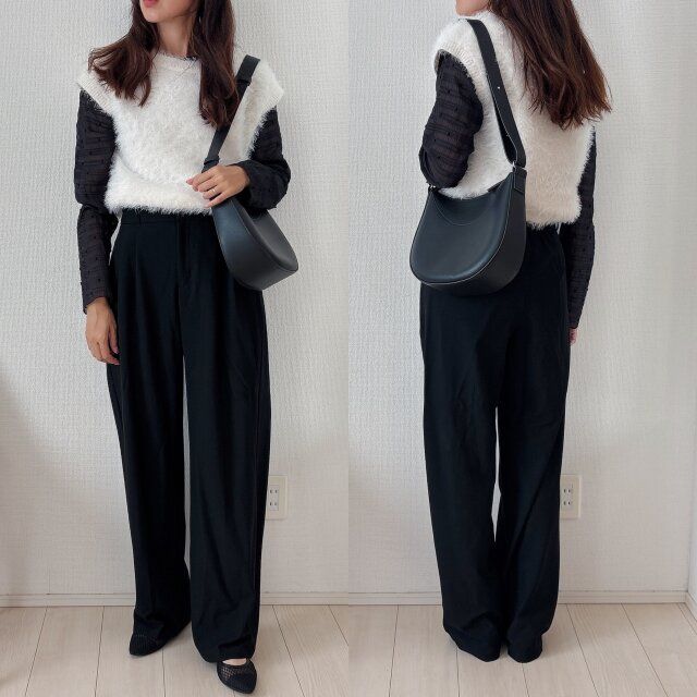 ベスト風にレイヤードするのも可愛い