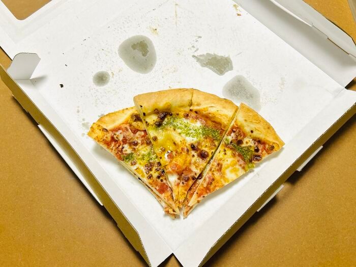ピザの大箱、折ってみたら…冷蔵庫にそのまま入る〈ピザ用小箱〉が便利すぎる！