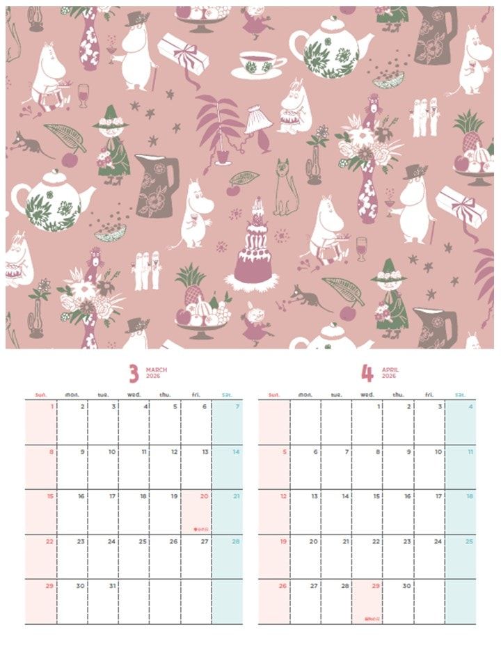 GLOW1・2月合併号特別付録カレンダー3－4月