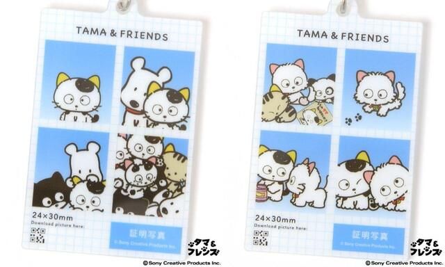 【タマ&フレンズ】証明写真キーチェーン