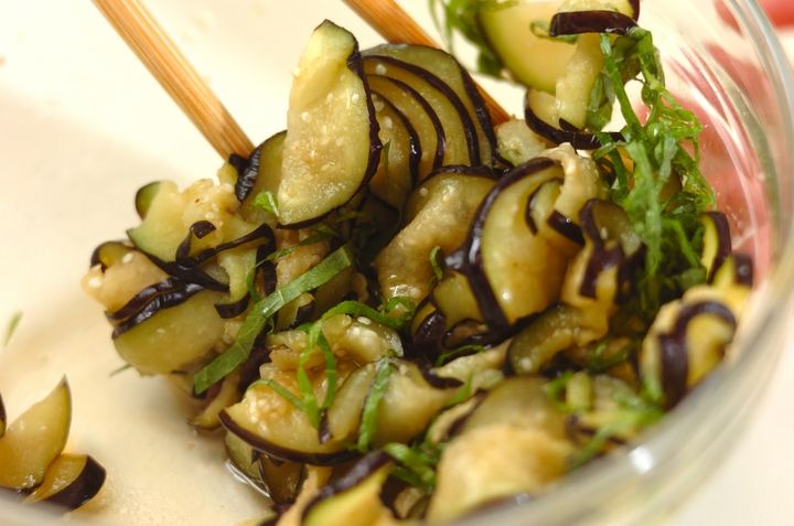 塩もみナスの即席漬けの作り方2