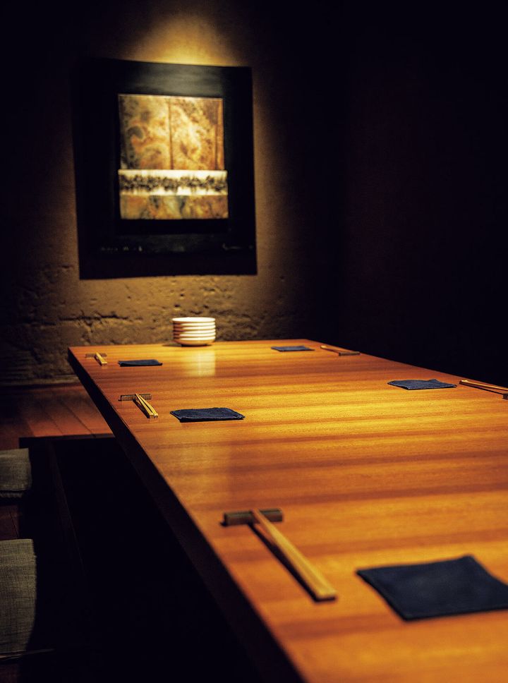 広尾『味のなかむら』の内観