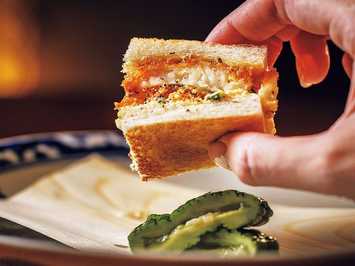 広尾『味のなかむら』の「名物 鱧カツサンド」