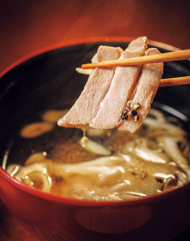 広尾『味のなかむら』の「葱鮪汁」