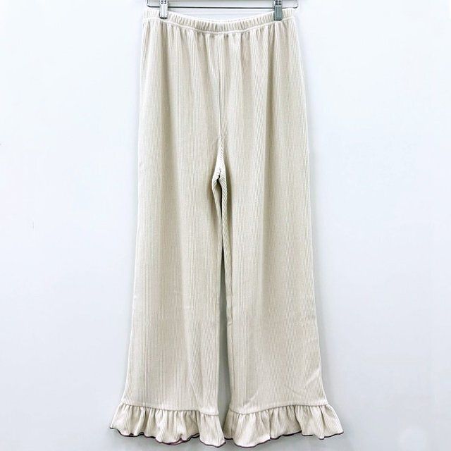 しまむらayano配色メローフリルパンツ