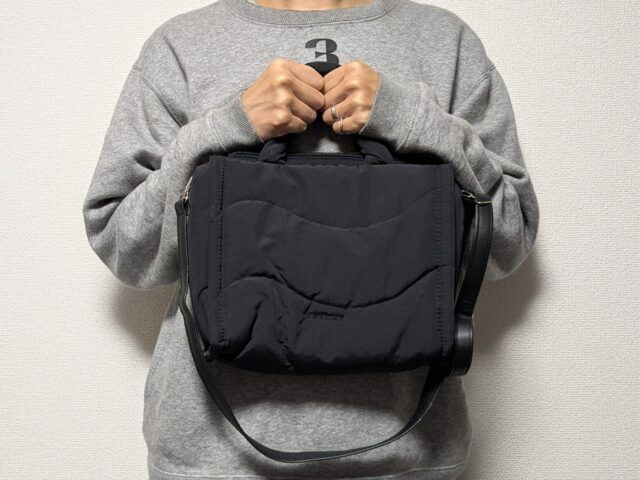 仕切りバッグ手持ち