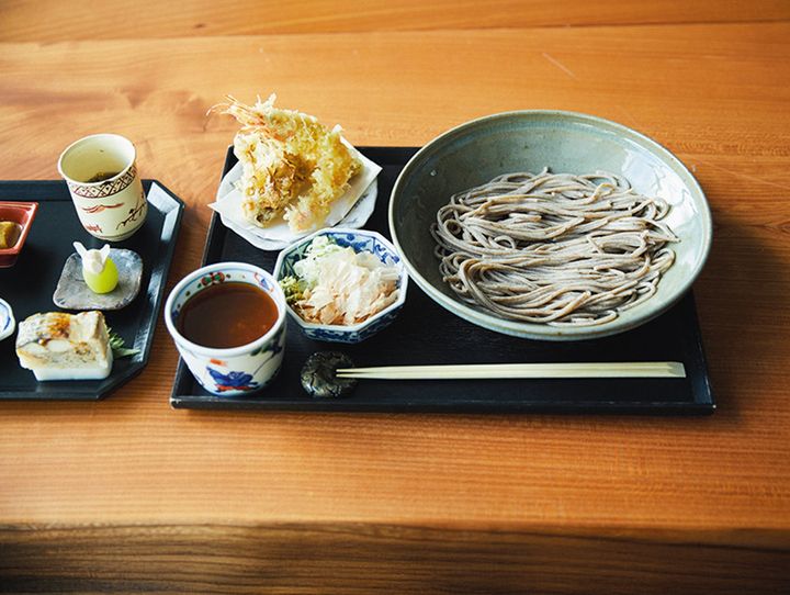 蕎麦 山や。蕎麦前セット おろしそば
