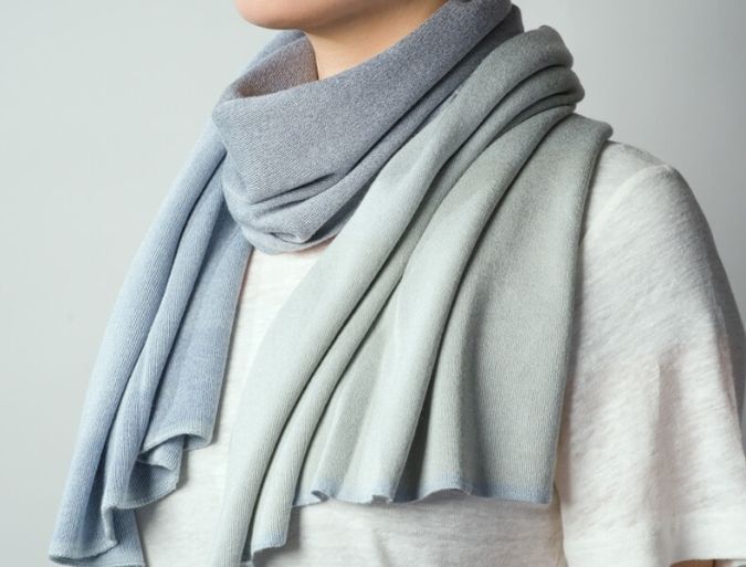 大丸福岡天神店「ふくおか伝統工芸 びびび！展」西村織物ストール