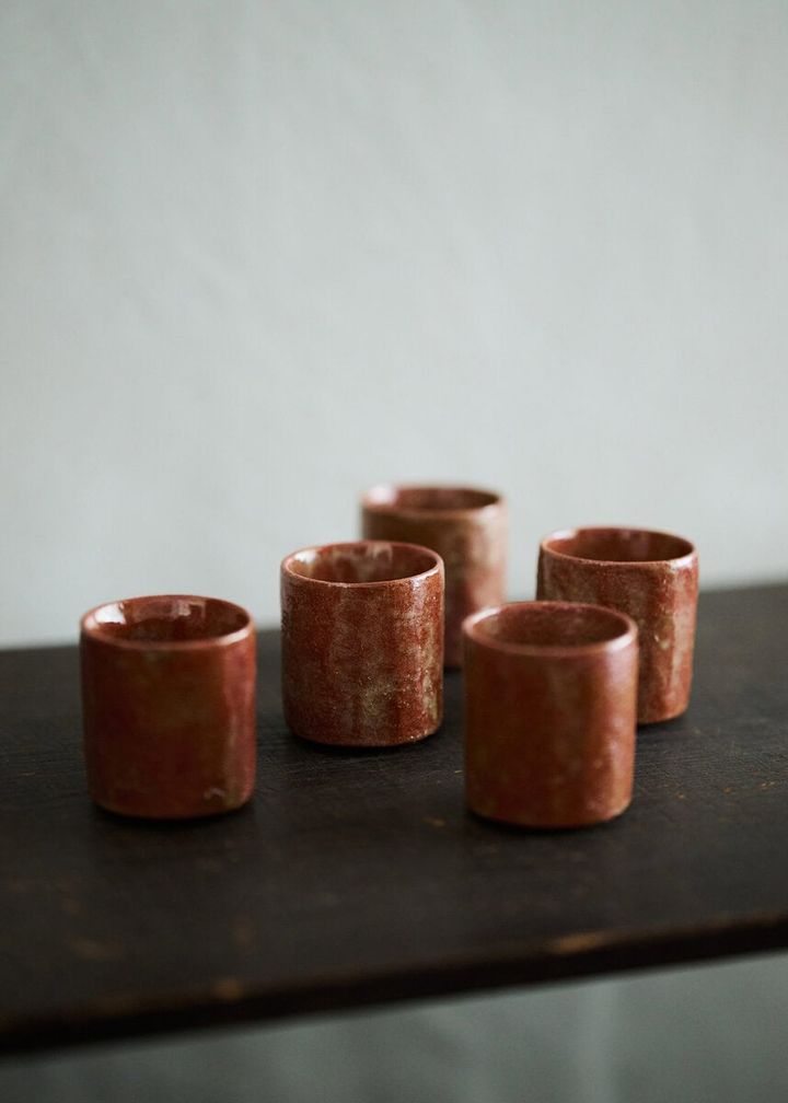 赤樂猪口（江戸時代／17世紀）