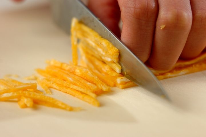 炒めキノコの混ぜ寿司の下準備3