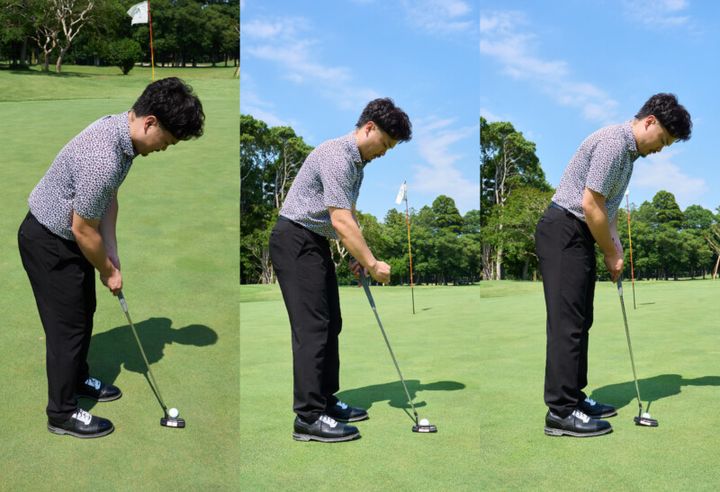 ラインがズレて見えるのは目線のせい！自分の構えに合わせてボールを傾けよう