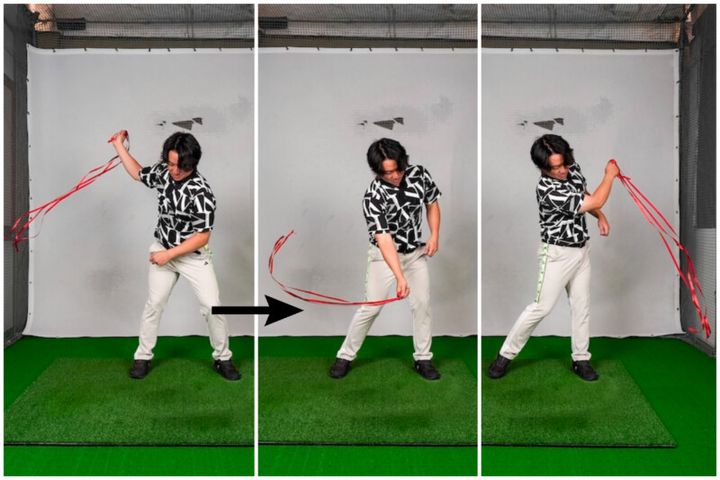 ペットボトルと紐でスイングが安定する⁉1日30分の屋内練習メニューをレッスン