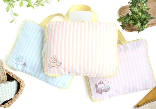 『ハンギョドン／ポムポムプリン／ハローキティ すっきりコンパクト！かんたん圧縮収納ポーチBOOK』