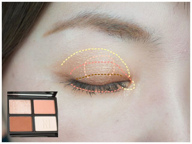 HERAの「クァッドアイカラー N」シエナコーラル 使い方