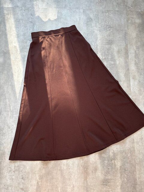 GU カットソーフレアスカートQ DARK BROWN